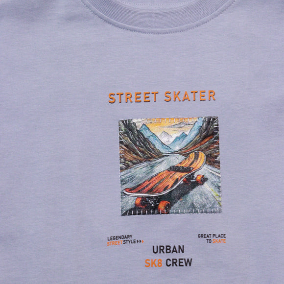 Front And Back Print T Shirt