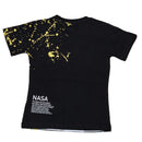 Black Foil Print Short Sleeve Tshirt-2