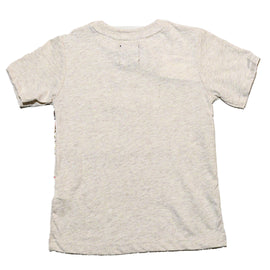 Oatmeal Foil Print Short Sleeve T Shirt - 0
