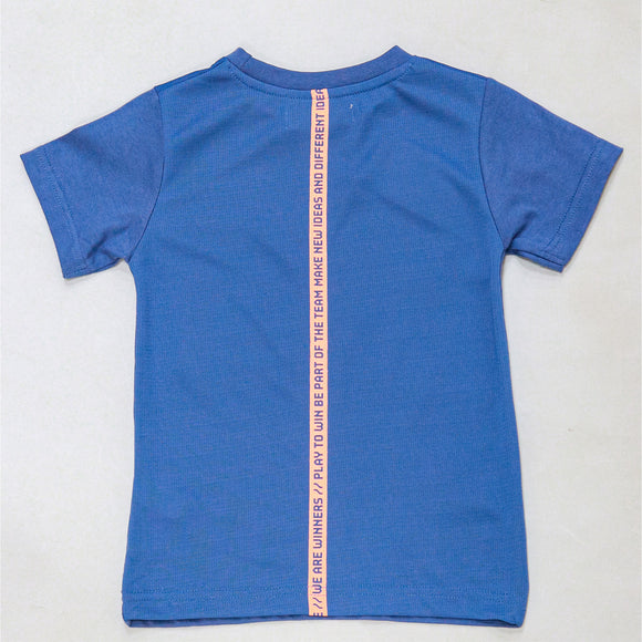 Blue Short Sleeve T Shirt With Pocket Blue