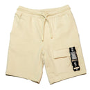 Beige Active Shorts-1