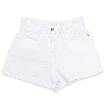 White Paperbag Twill Shorts REDTAG