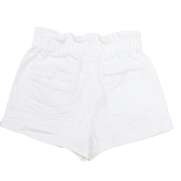 White Paperbag Twill Shorts REDTAG