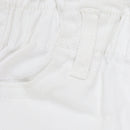 White Paperbag Twill Shorts-3