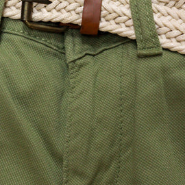 Green Belted Dobby Trouser - 0