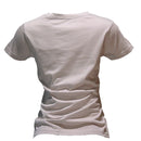 Beige Short Sleeve Crew Neck T-2