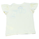 Yellow S S Aop Applique Work At Chest T Shirt-3