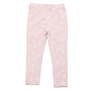 Applique Peplum Jersey Top With Aop Legging Orange-5