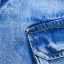 Jogger With Flap Pockets And Elasticed Opening Light Wash-2