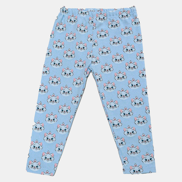 Blue Marie Cat Front Open Aop Pj