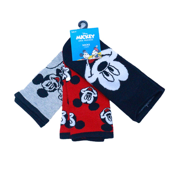 3 Pack Mickey Socks Assorted
