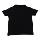 Black Mandarin Collar Polo Shirt-2
