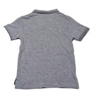 Grey Mandarin Collar Polo Shirt-2