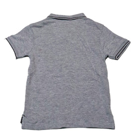 Grey Mandarin Collar Polo Shirt - 0