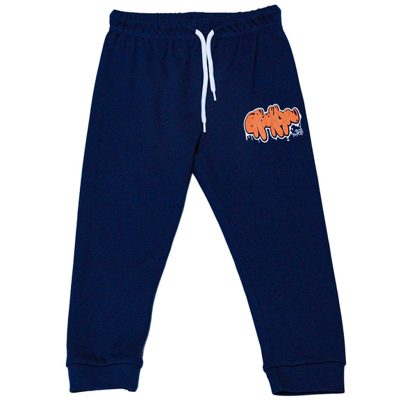 White Brooklyn Print Short Tee And Long Pyjama Set White