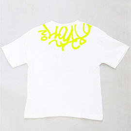 White Front And Back Print Oversize T Shirt White - 0