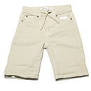 Beige Shorts With Draw Cord-1