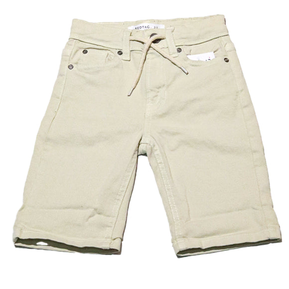 Beige Shorts With Draw Cord