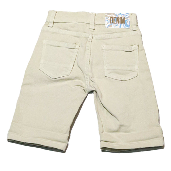 Beige Shorts With Draw Cord