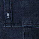 Black Paneled Pull On Jeans Black-2