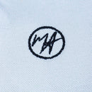 Solid Paster Grey Contrast Collar Polo With Embrodiery-2