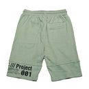 Mint Cut And Sew Active Shorts-2