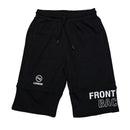 Black Cut And Sew Active Shorts-1