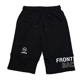 Black Cut And Sew Active Shorts