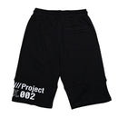 Black Cut And Sew Active Shorts-2