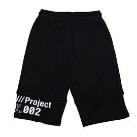 Black Cut And Sew Active Shorts - 0