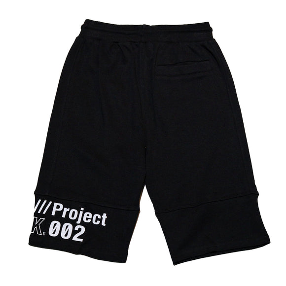 Black Cut And Sew Active Shorts