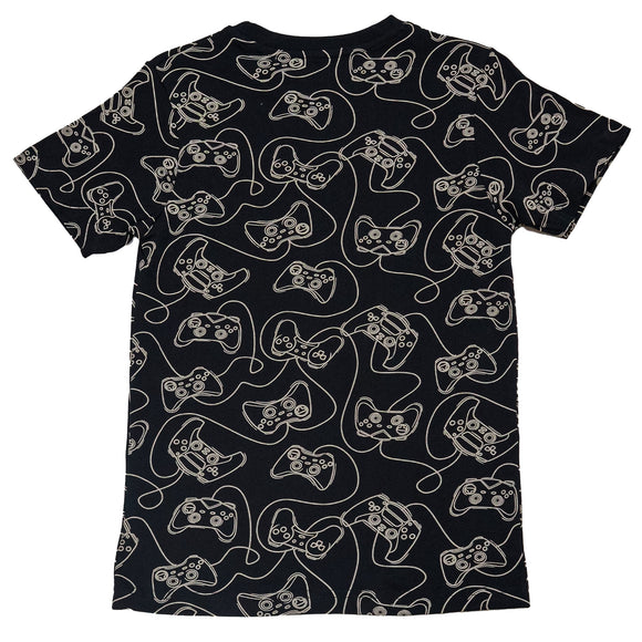 Black Gaming Aop Night Suit Black