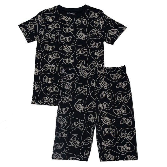 Black Gaming Aop Night Suit Black