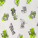 White Graffiti Aop Night Suit-5