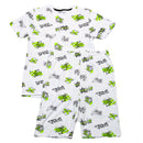 White Graffiti Aop Night Suit-1