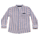 Red Long Sleeve Stripe Shirt Red-2