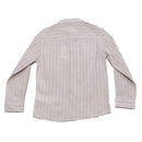 Beige Long Sleeve Stripe Shirt Beige-3