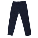 Black Biker Knee Casual Trouser-3