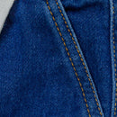 Mid Wash Knit Joggers Jeans Blue-2