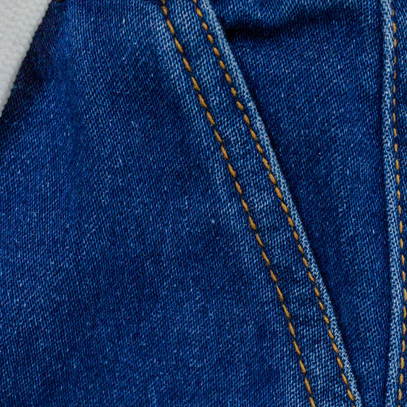 Mid Wash Knit Joggers Jeans Blue