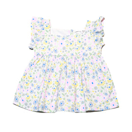 Ivory Embroidery Yoke Blouse