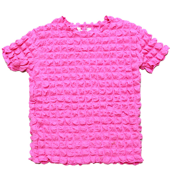 Fuchsia Crinkle Top Fuchsia