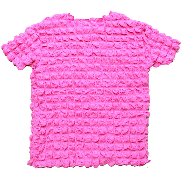 Fuchsia Crinkle Top Fuchsia
