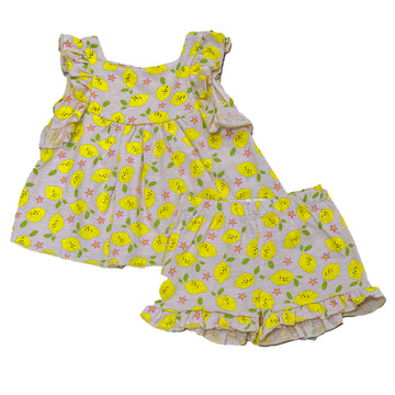 Ivory Lemon Print Set Ivory