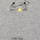 Grey Mel Camp Fire Pocket Tee-3