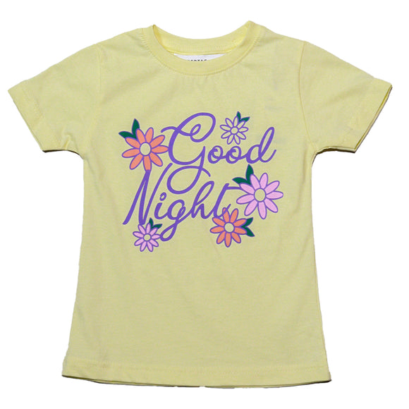 Yellow Placement Print Pj Sets