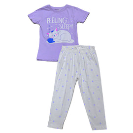 Lilac Placement Print Pj Sets Lilac