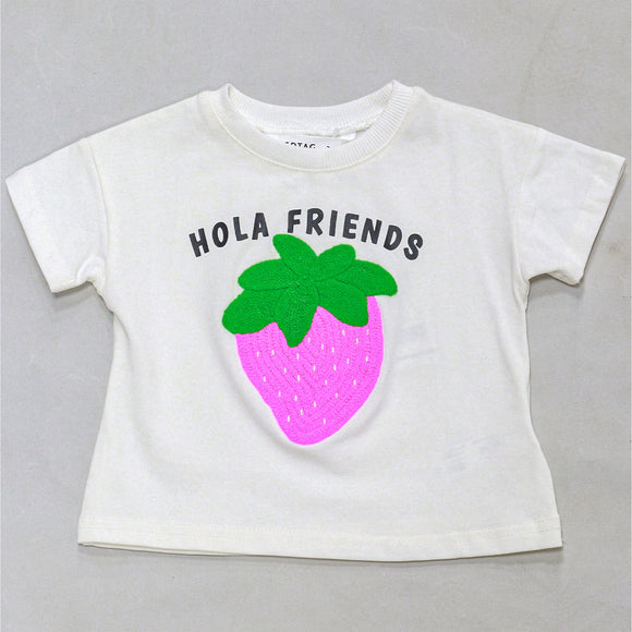 White Pineapple Artwork T Shirt White