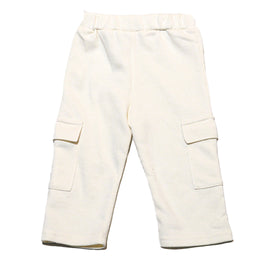Beige Side Pockets Active Pant - 0