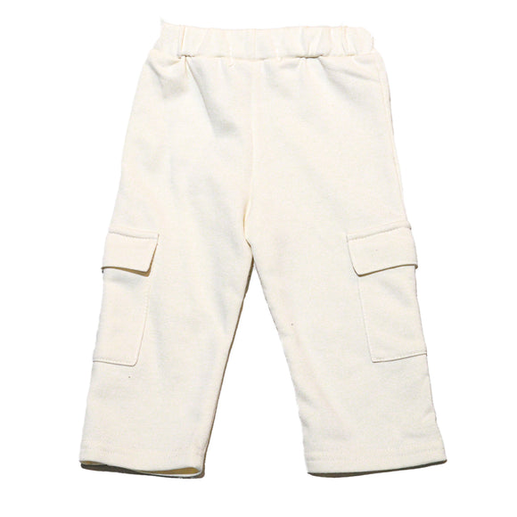 Beige Side Pockets Active Pant